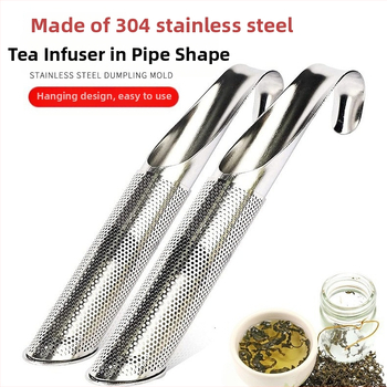 Tarpvalstybinis 304 nerūdijančio plieno arbatinukas, tvirtinamas prie ausies, pakabinamas vamzdelis, arbatos filtras, patogūs arbatos arbatos rinkinio priedai