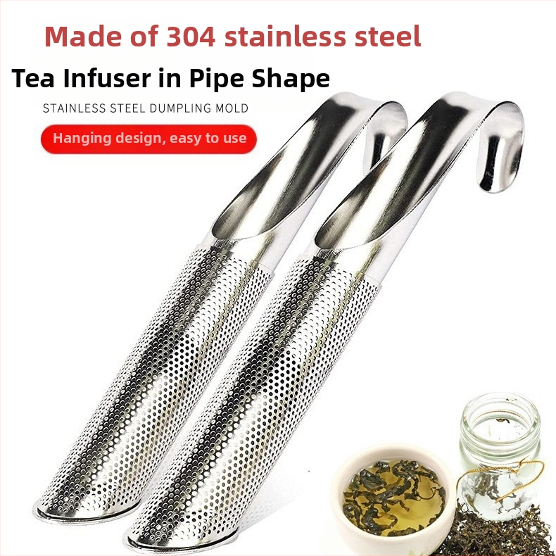 Tarpvalstybinis 304 nerūdijančio plieno arbatinukas, tvirtinamas prie ausies, pakabinamas vamzdelis, arbatos filtras, patogūs arbatos arbatos rinkinio priedai