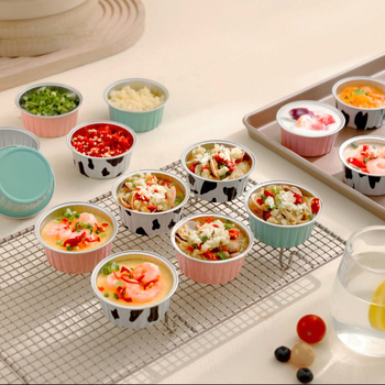 20 опаковки, 50 опаковки, чаши за пудинг, фритюрник със специален цвят, кутия от алуминиево фолио, кръгла купа, кутия за торта, чаша за барбекю