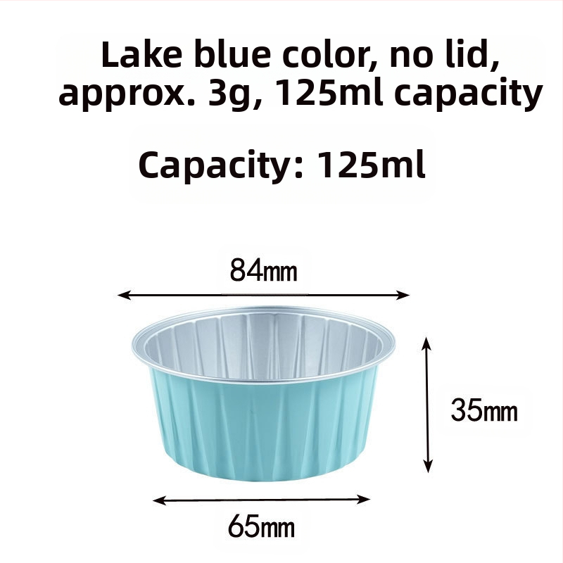 20 опаковки, 50 опаковки, чаши за пудинг, фритюрник със специален цвят, кутия от алуминиево фолио, кръгла купа, кутия за торта, чаша за барбекю