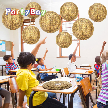 PARTYBAY kotiriidest paberlatern peokaunistus talumaja klassiruum rippuv kaunistus kooliklass pulm õpilane