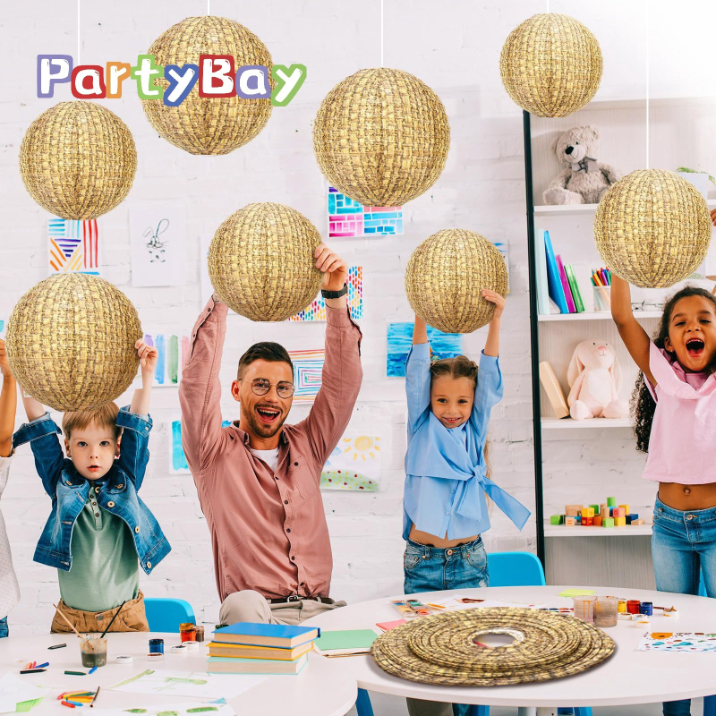 PARTYBAY kotiriidest paberlatern peokaunistus talumaja klassiruum rippuv kaunistus kooliklass pulm õpilane