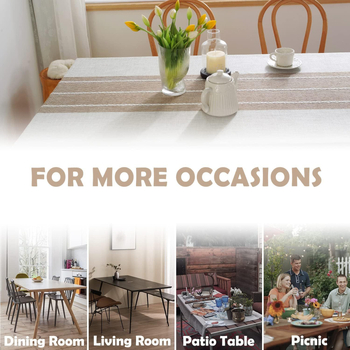 Veekindel laudlina, sisemine stiil, ristkülikukujuline puuvillane ja linane laudlina, laualina kate, rätik, laudlina, õlikindel, veekindel, libisemisvastane