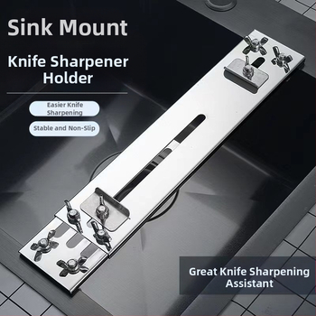 Roostevabast terasest fikseeritud terituskivi kronstein majapidamises kasutatavale reguleeritavale valamule, fikseeritud restile, uus libisemisvastane teritusrest