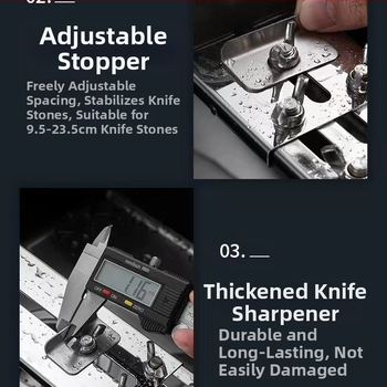 Roostevabast terasest fikseeritud terituskivi kronstein majapidamises kasutatavale reguleeritavale valamule, fikseeritud restile, uus libisemisvastane teritusrest