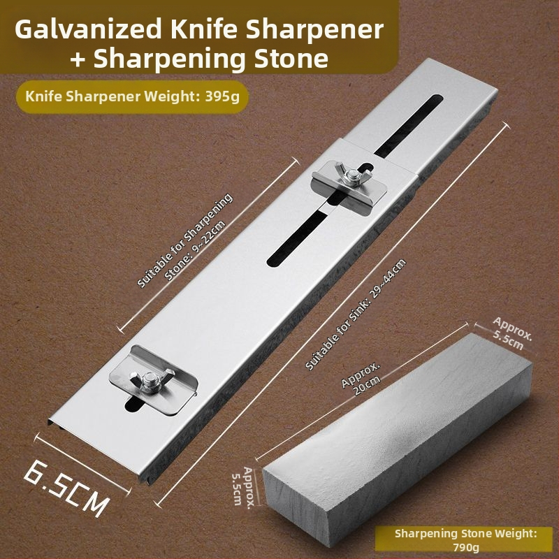 Roostevabast terasest fikseeritud terituskivi kronstein majapidamises kasutatavale reguleeritavale valamule, fikseeritud restile, uus libisemisvastane teritusrest