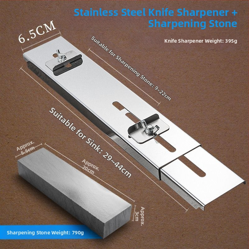Roostevabast terasest fikseeritud terituskivi kronstein majapidamises kasutatavale reguleeritavale valamule, fikseeritud restile, uus libisemisvastane teritusrest