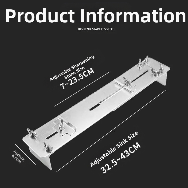 Roostevabast terasest fikseeritud terituskivi kronstein majapidamises kasutatavale reguleeritavale valamule, fikseeritud restile, uus libisemisvastane teritusrest