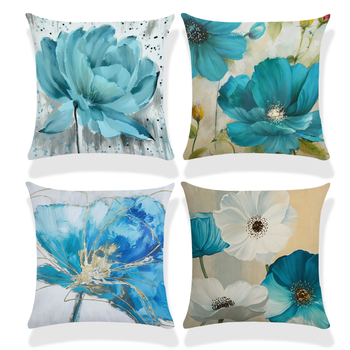 Vintage κάλυμμα μαξιλαριού λουλουδιών Διακόσμηση σπιτιού Δωμάτιο Υπνοδωμάτιο Σαλόνι Αυτοκίνητο Καναπές Διακόσμηση μαξιλαριού