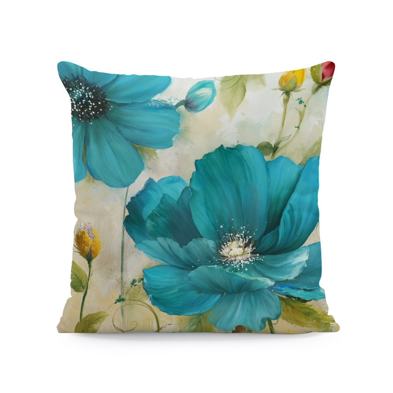 Vintage κάλυμμα μαξιλαριού λουλουδιών Διακόσμηση σπιτιού Δωμάτιο Υπνοδωμάτιο Σαλόνι Αυτοκίνητο Καναπές Διακόσμηση μαξιλαριού