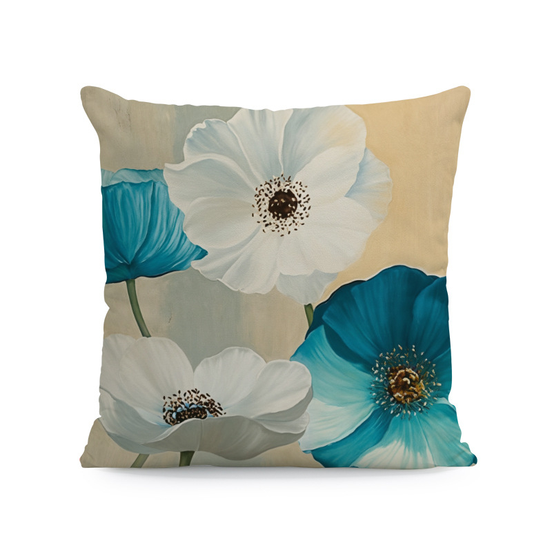 Vintage κάλυμμα μαξιλαριού λουλουδιών Διακόσμηση σπιτιού Δωμάτιο Υπνοδωμάτιο Σαλόνι Αυτοκίνητο Καναπές Διακόσμηση μαξιλαριού