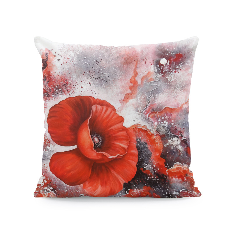 Vintage κάλυμμα μαξιλαριού λουλουδιών Διακόσμηση σπιτιού Δωμάτιο Υπνοδωμάτιο Σαλόνι Αυτοκίνητο Καναπές Διακόσμηση μαξιλαριού