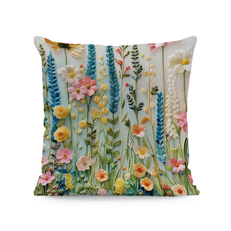 Vintage κάλυμμα μαξιλαριού λουλουδιών Διακόσμηση σπιτιού Δωμάτιο Υπνοδωμάτιο Σαλόνι Αυτοκίνητο Καναπές Διακόσμηση μαξιλαριού