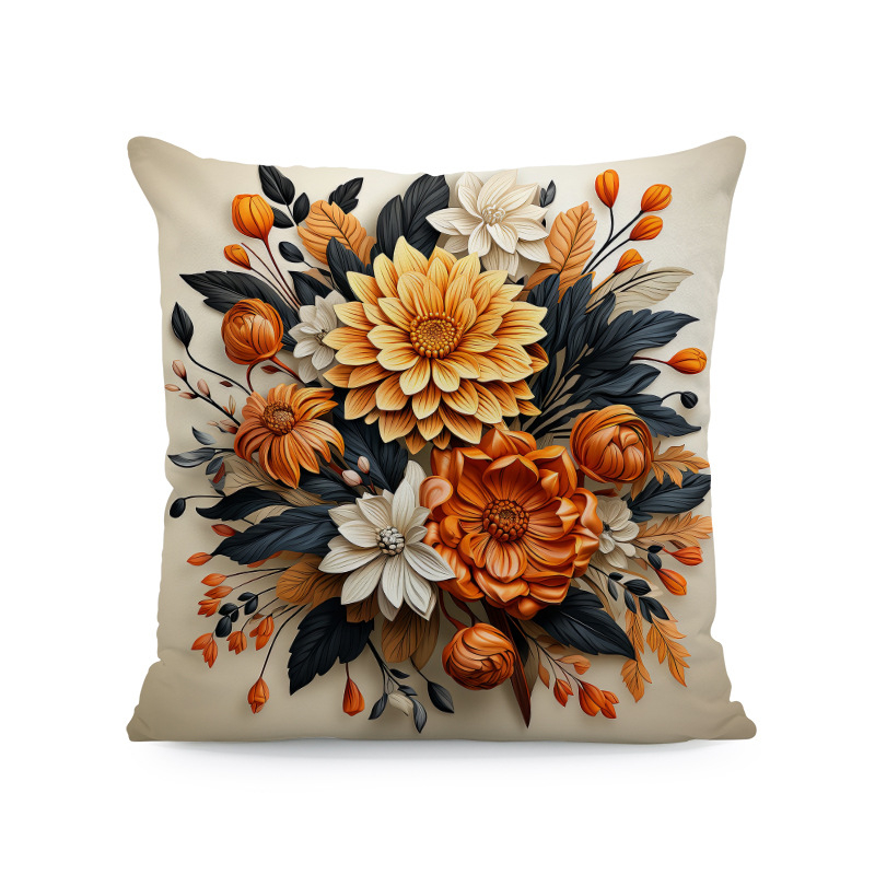 Vintage κάλυμμα μαξιλαριού λουλουδιών Διακόσμηση σπιτιού Δωμάτιο Υπνοδωμάτιο Σαλόνι Αυτοκίνητο Καναπές Διακόσμηση μαξιλαριού