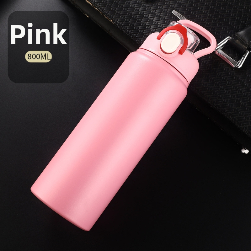 Θερμός μεγάλης χωρητικότητας από ανοξείδωτο ατσάλι 316, φορητό ποτήρι νερού για άνδρες και γυναίκες, για αθλητικές δραστηριότητες, εξωτερικούς χώρους με καλαμάκι