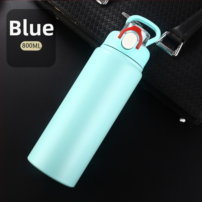 Θερμός μεγάλης χωρητικότητας από ανοξείδωτο ατσάλι 316, φορητό ποτήρι νερού για άνδρες και γυναίκες, για αθλητικές δραστηριότητες, εξωτερικούς χώρους με καλαμάκι