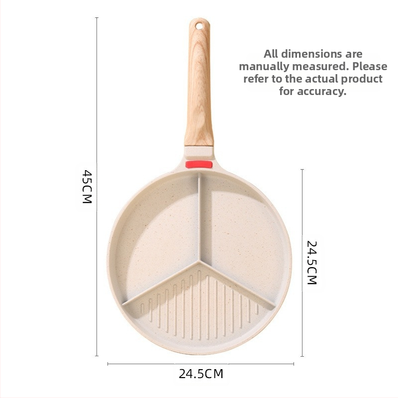 Тиган три в едно, многофункционален тиган, тиган за пържене, тиган с незалепващо покритие, тиган за омлет, тиган с незалепващо покритие за отделен стек