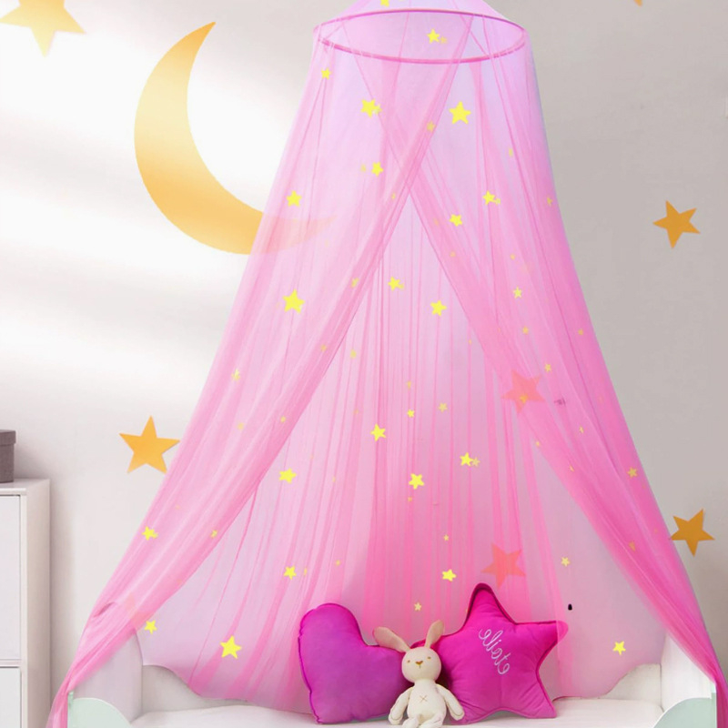 Helendav lihtne kupliga sääsevõrk rippuv helendav printsessivõrk krüptitud kokkupandav õpilase sääsevõrk Amazoni kuum müük nüüd