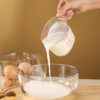 3 dalių plastikinis matavimo puodelis, didelio pralaidumo matavimo puodelis, 1000 ml / 500 ml / 250 ml, sudedamas matavimo puodelis, kepimo matavimo įrankis