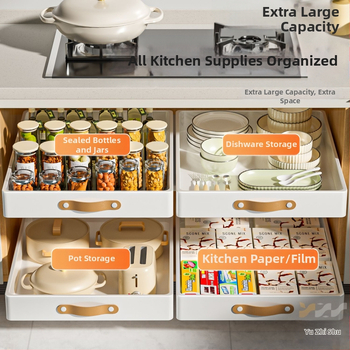 Su rankena spintelėje traukiamas krepšelis virtuvės prieskonių laikymo dėžė stumdomas bėgelis montavimo nereikalaujanti laikymo dėžė tarpų