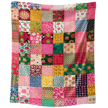 Piiriülene retro pastoraalsete õmblustega seeria tekk, nelja aastaaja universaalne tekk, kodune flanelltekk, pühadekingitustekk