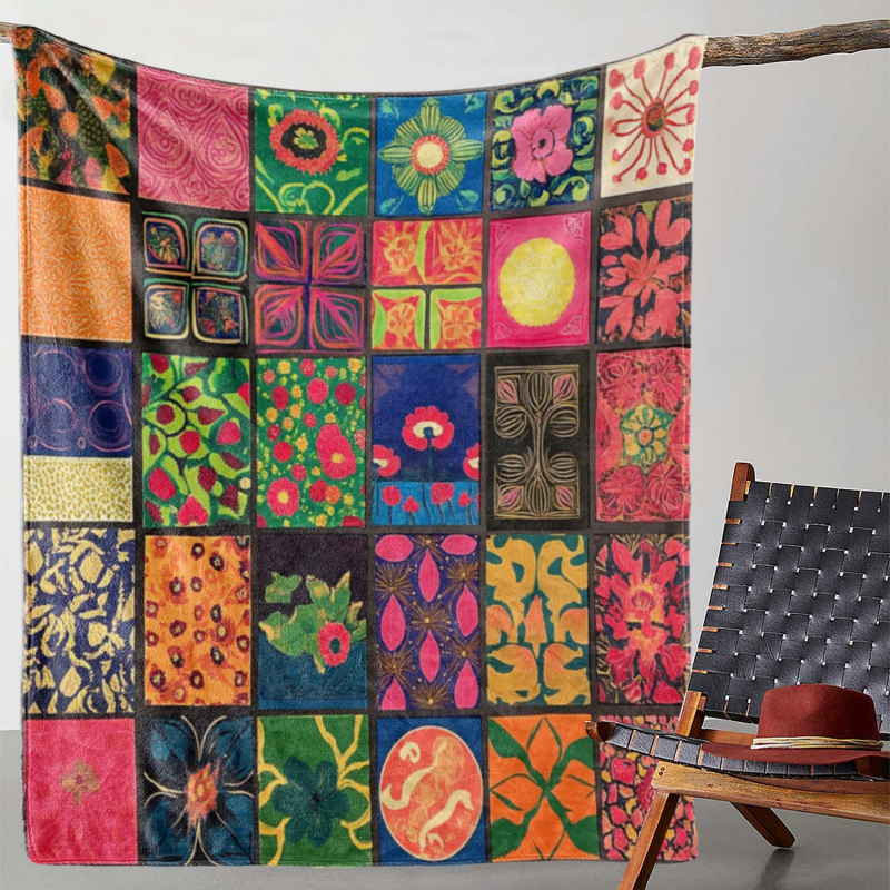 Piiriülene retro pastoraalsete õmblustega seeria tekk, nelja aastaaja universaalne tekk, kodune flanelltekk, pühadekingitustekk