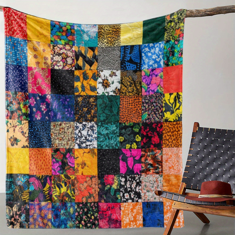 Piiriülene retro pastoraalsete õmblustega seeria tekk, nelja aastaaja universaalne tekk, kodune flanelltekk, pühadekingitustekk