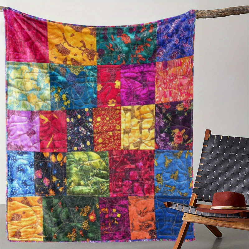 Piiriülene retro pastoraalsete õmblustega seeria tekk, nelja aastaaja universaalne tekk, kodune flanelltekk, pühadekingitustekk