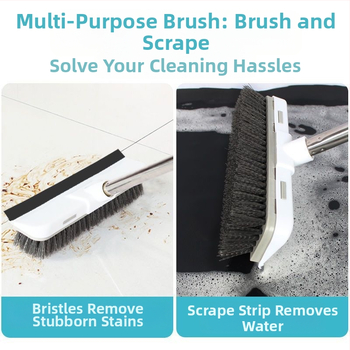 Grindų šepetys Tualeto grindų šepetys ilga rankena Tualetas Vonios kambarys Buitinis kietų plaukų valymas Plytelių tarpų valymas Daugiafunkcis