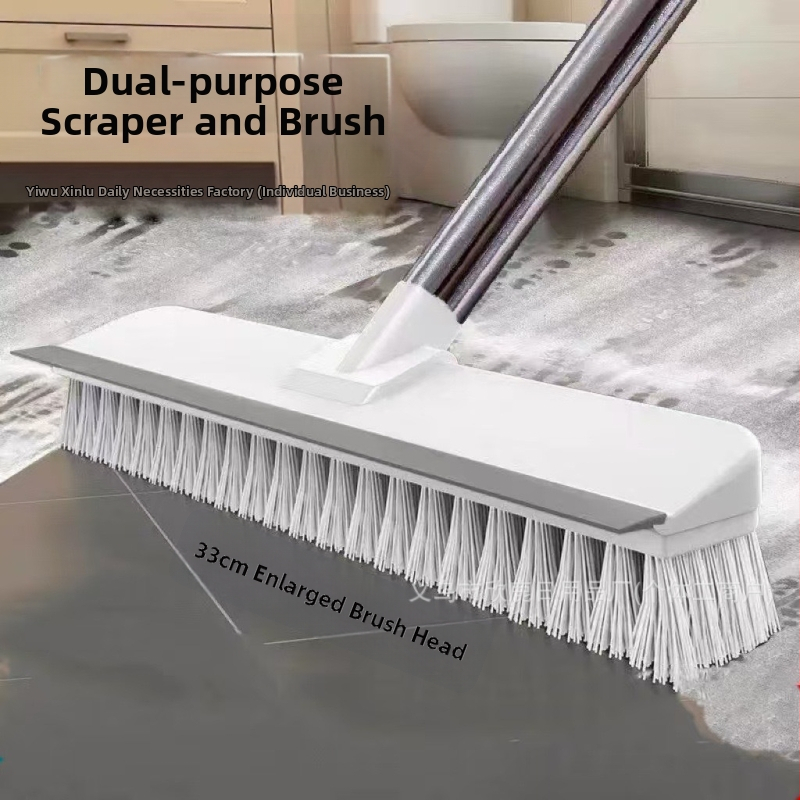 Grindų šepetys Tualeto grindų šepetys ilga rankena Tualetas Vonios kambarys Buitinis kietų plaukų valymas Plytelių tarpų valymas Daugiafunkcis