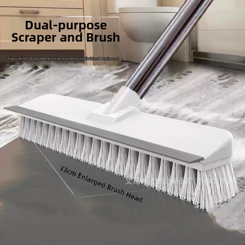 Grindų šepetys Tualeto grindų šepetys ilga rankena Tualetas Vonios kambarys Buitinis kietų plaukų valymas Plytelių tarpų valymas Daugiafunkcis