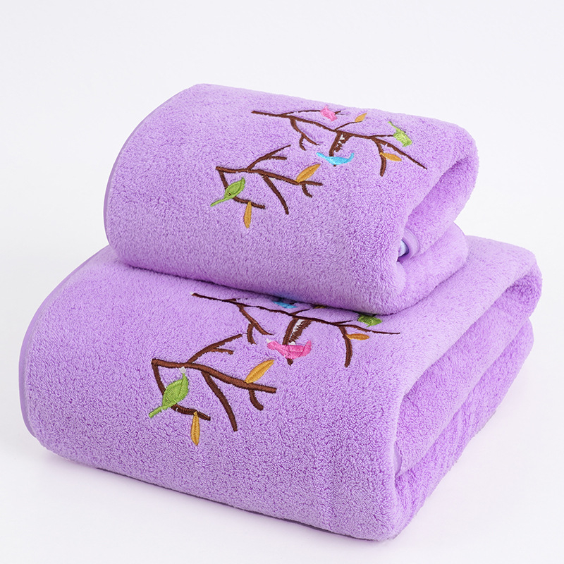 Rankšluostis, vonios rankšluostis, poliesterio brokato pluošto, sausiems plaukams, sutirštintas audinys, siuvinėta gėlė, keturi metų laikai, tinkantis LOGOTIPUI, gali būti plaukai