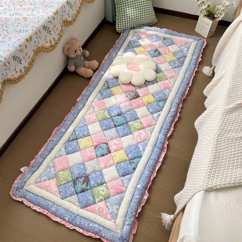 Laipiojimo kilimėlis „Tatami Bay Window“ kilimėlis „Four Seasons“ universalus neslystantis sustorintas pastoracinis kilimėlis korėjietiško stiliaus kilimėlis tingioms grindims miegamojo lovos pusėje