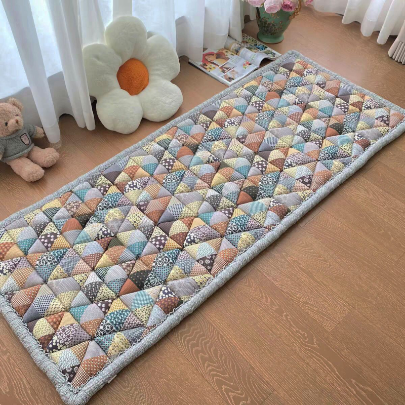 Laipiojimo kilimėlis „Tatami Bay Window“ kilimėlis „Four Seasons“ universalus neslystantis sustorintas pastoracinis kilimėlis korėjietiško stiliaus kilimėlis tingioms grindims miegamojo lovos pusėje
