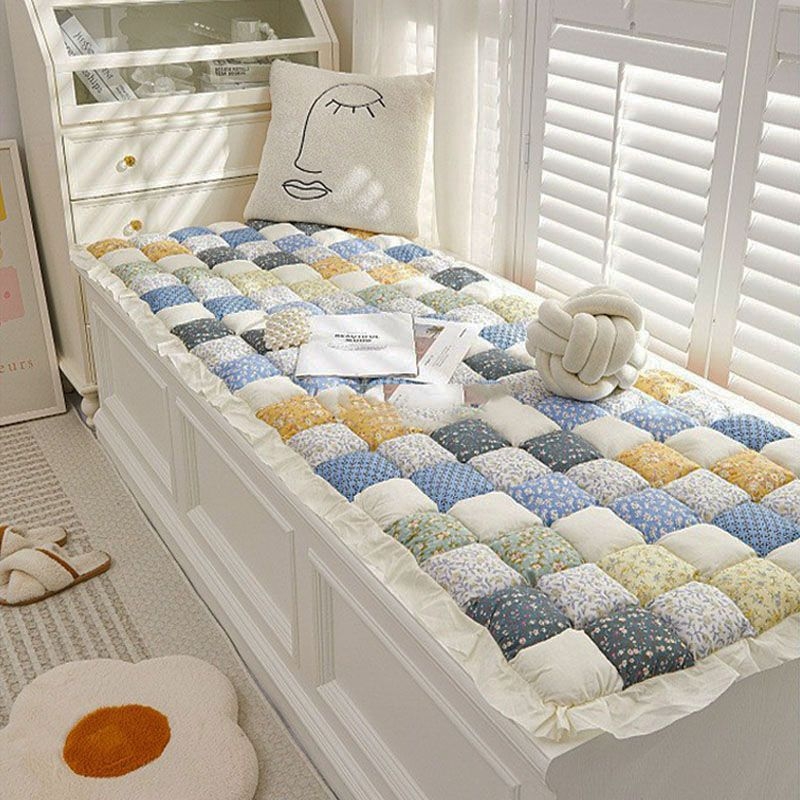 Laipiojimo kilimėlis „Tatami Bay Window“ kilimėlis „Four Seasons“ universalus neslystantis sustorintas pastoracinis kilimėlis korėjietiško stiliaus kilimėlis tingioms grindims miegamojo lovos pusėje