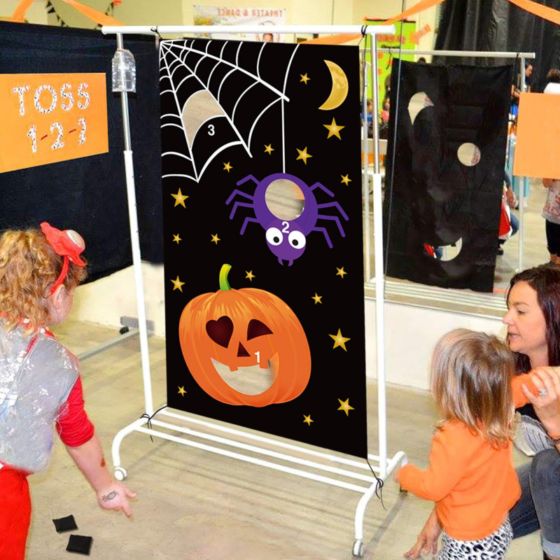 Karnavalo, Helovino, mėtymo žaidimo vėliava, smėlio maišo žaidimas, vėliava, cirko klouno vėliava, „Amazon“