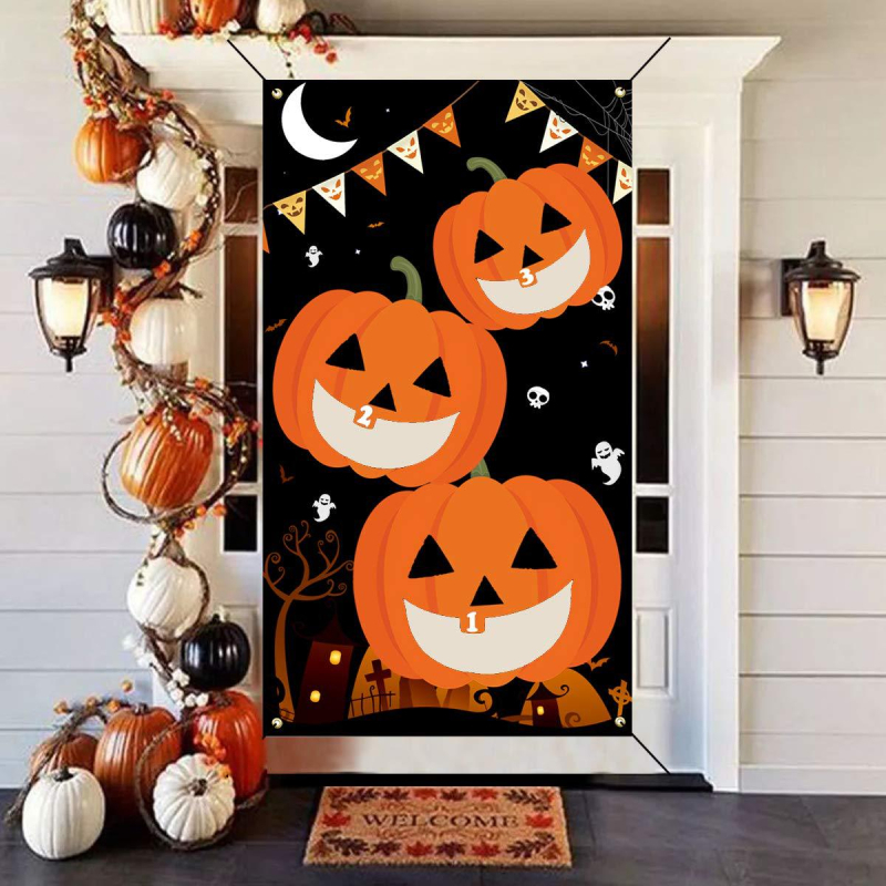 Karnavalo, Helovino, mėtymo žaidimo vėliava, smėlio maišo žaidimas, vėliava, cirko klouno vėliava, „Amazon“