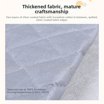 Πυκνό βαμβακερό σιδερώστρα ασημί για οικιακή χρήση, πτυσσόμενη φορητή σιδερώστρα, ταξιδιωτικό ξενοδοχείο, κοιτώνας, σιδερώστρα γραφείου