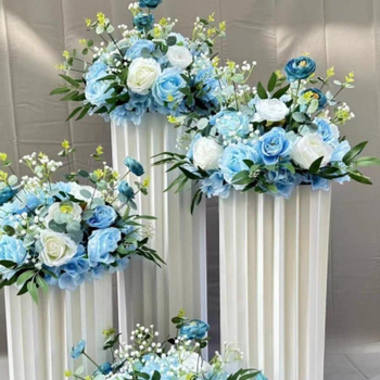 Automobilio pristatymo ceremonijos lango vestuvių dekoravimo stilius Dirbtinių gėlių dekoravimas Netikros gėlės 4s Parduotuvės pasveikinimas Kt prekės ženklo romėnų kolonų dekoravimas