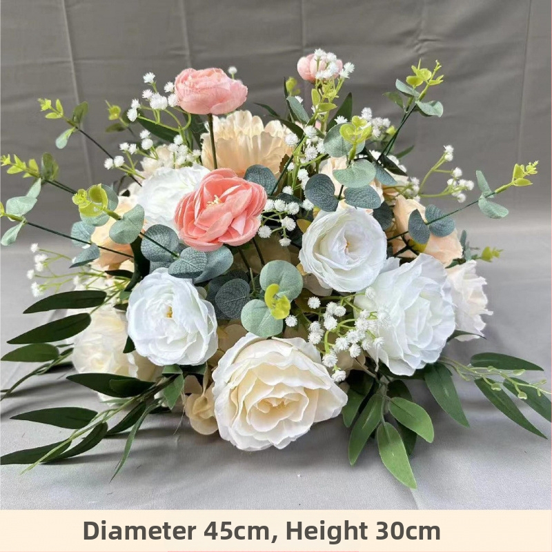 Automobilio pristatymo ceremonijos lango vestuvių dekoravimo stilius Dirbtinių gėlių dekoravimas Netikros gėlės 4s Parduotuvės pasveikinimas Kt prekės ženklo romėnų kolonų dekoravimas