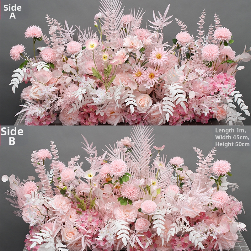 Automobilio pristatymo ceremonijos lango vestuvių dekoravimo stilius Dirbtinių gėlių dekoravimas Netikros gėlės 4s Parduotuvės pasveikinimas Kt prekės ženklo romėnų kolonų dekoravimas