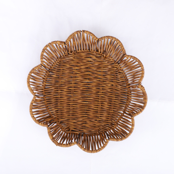 Svetainės namų imitacijos rotango rankomis austi laikymo krepšeliai saldainiams, užkandžiams, užkandžių padėklai vaisių krepšeliams, didmeninė prekyba