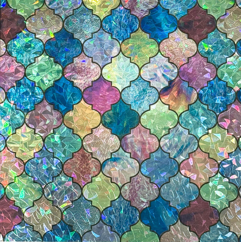 Piiriülene kuummüük 3D värviline laserklaasist kile tualettruumi vannitoale läbipaistev läbipaistmatu piilumisvastane klaasist kleebis