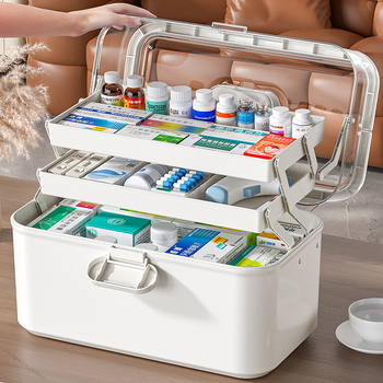 Κουτί φαρμάκων Κουτί φαρμάκων για το σπίτι Κουτί φαρμάκων μεγάλης χωρητικότητας για παιδιά Πολυστρωματικό κουτί αποθήκευσης ιατρικών ειδών Κουτί πρώτων βοηθειών Μικρό κουτί φαρμάκων