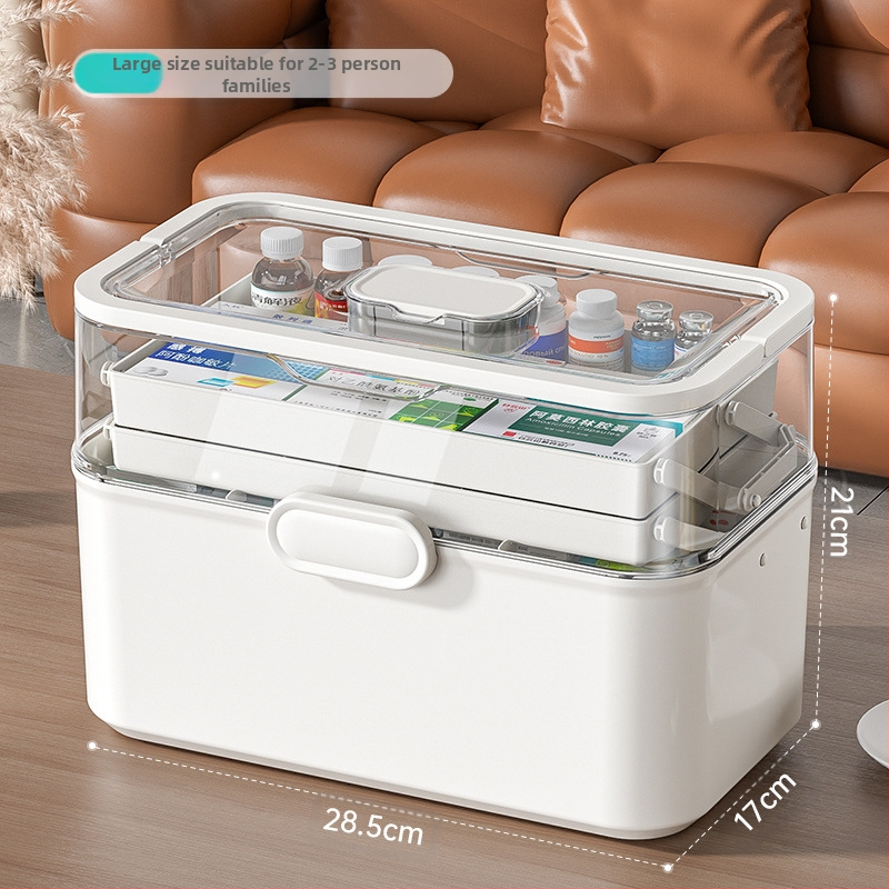 Kutija za lijekove za dom Kutija za lijekove za kućanstvo Velikog kapaciteta Dječja kutija za lijekove s više slojeva Kutija za prvu pomoć Mala kutija za lijekove