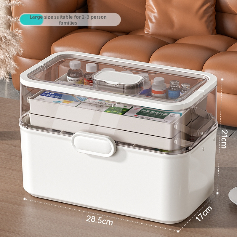 Kutija za lijekove za dom Kutija za lijekove za kućanstvo Velikog kapaciteta Dječja kutija za lijekove s više slojeva Kutija za prvu pomoć Mala kutija za lijekove