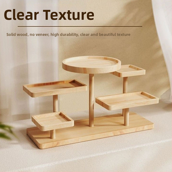 Wenplay Tray Display Rack Ladder масивна дървесина Creative Bižuteries Ornaments Display Rack Storage Snack Meat Storage Ins