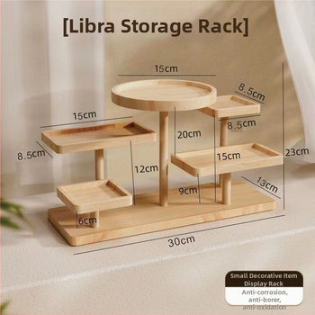 Wenplay Tray Display Rack Ladder масивна дървесина Creative Bižuteries Ornaments Display Rack Storage Snack Meat Storage Ins