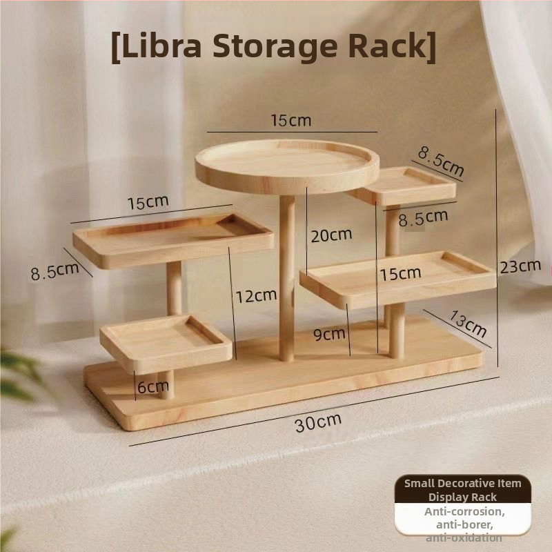 Wenplay Tray Display Rack Ladder масивна дървесина Creative Bižuteries Ornaments Display Rack Storage Snack Meat Storage Ins