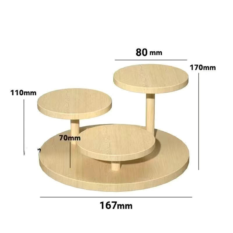 Wenplay Tray Display Rack Ladder масивна дървесина Creative Bižuteries Ornaments Display Rack Storage Snack Meat Storage Ins